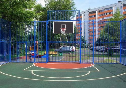 Забор Protect для баскетбольной площадки в Чапаевском